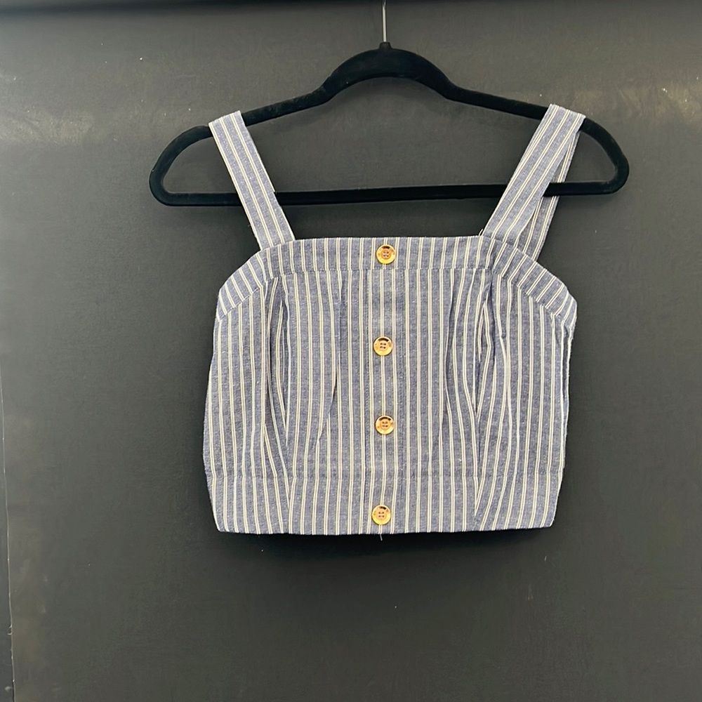 Emma striped denim top